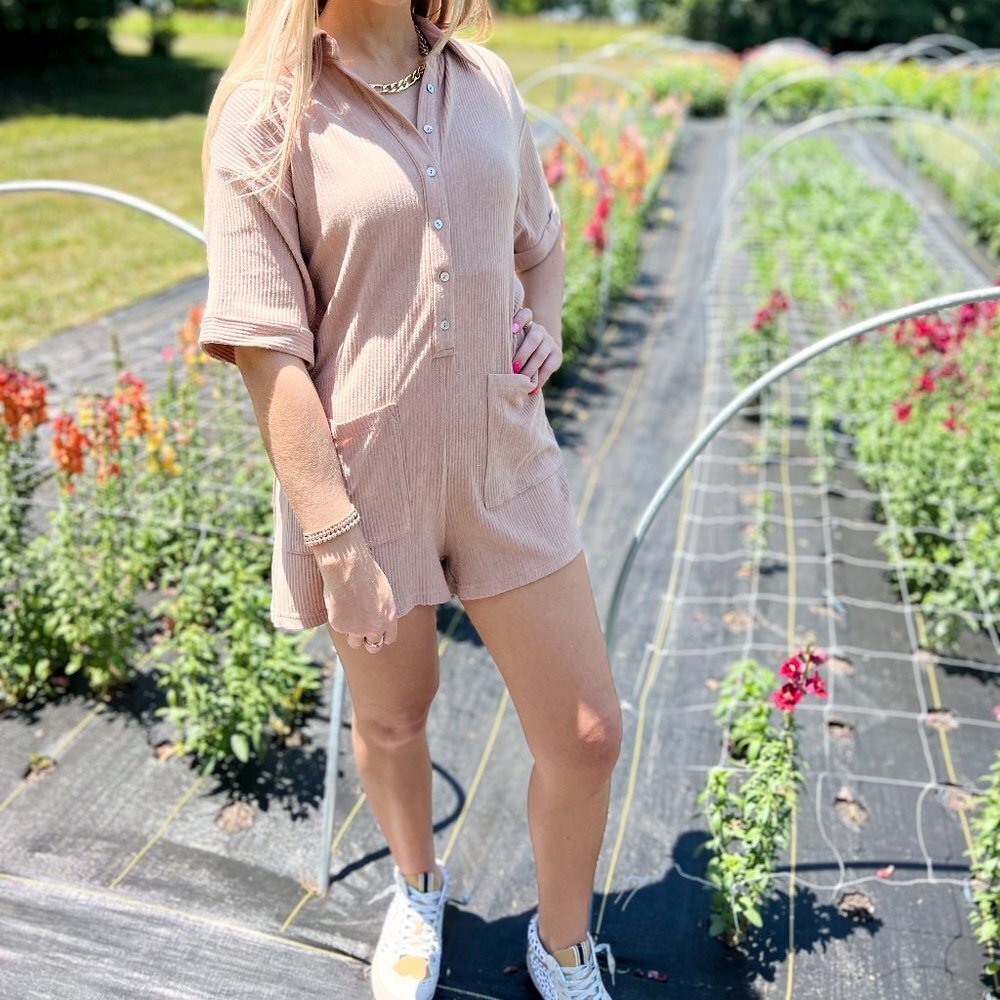 Ronnie Ribbed Romper - Picture 5 of 6
